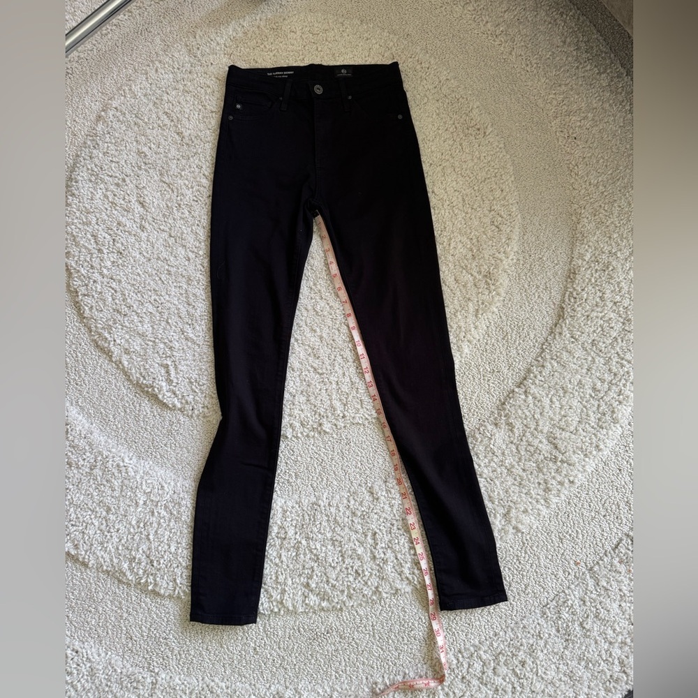 AG Farrah High Rise Skinny Black Jeans Size 24 EUC - Picture 9 of 9